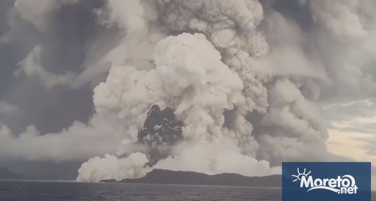 Вълни цунами причинени от гигантско подводно вулканично изригване удариха тихоокеанската