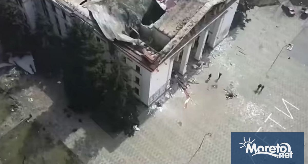 Кадрите от дрон направени в неделя 10 април на Драматичния