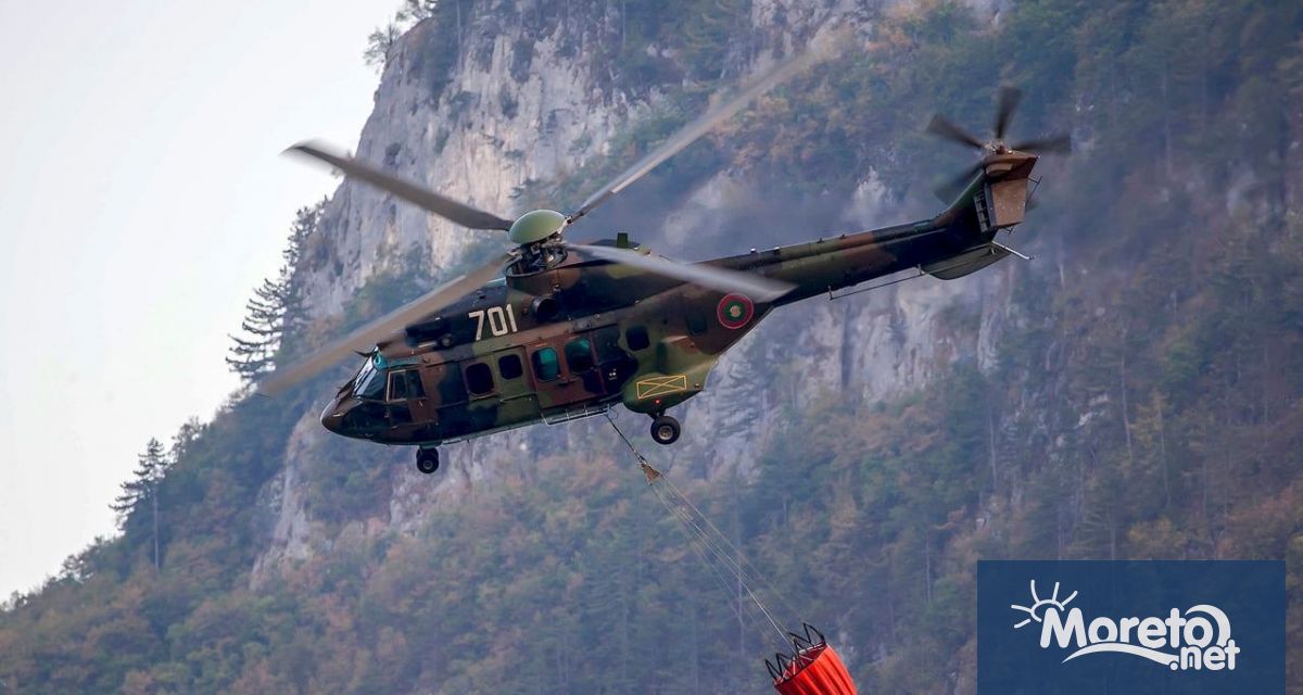 Екипаж от авиобаза Крумово с вертолет Кугар беше задействан в