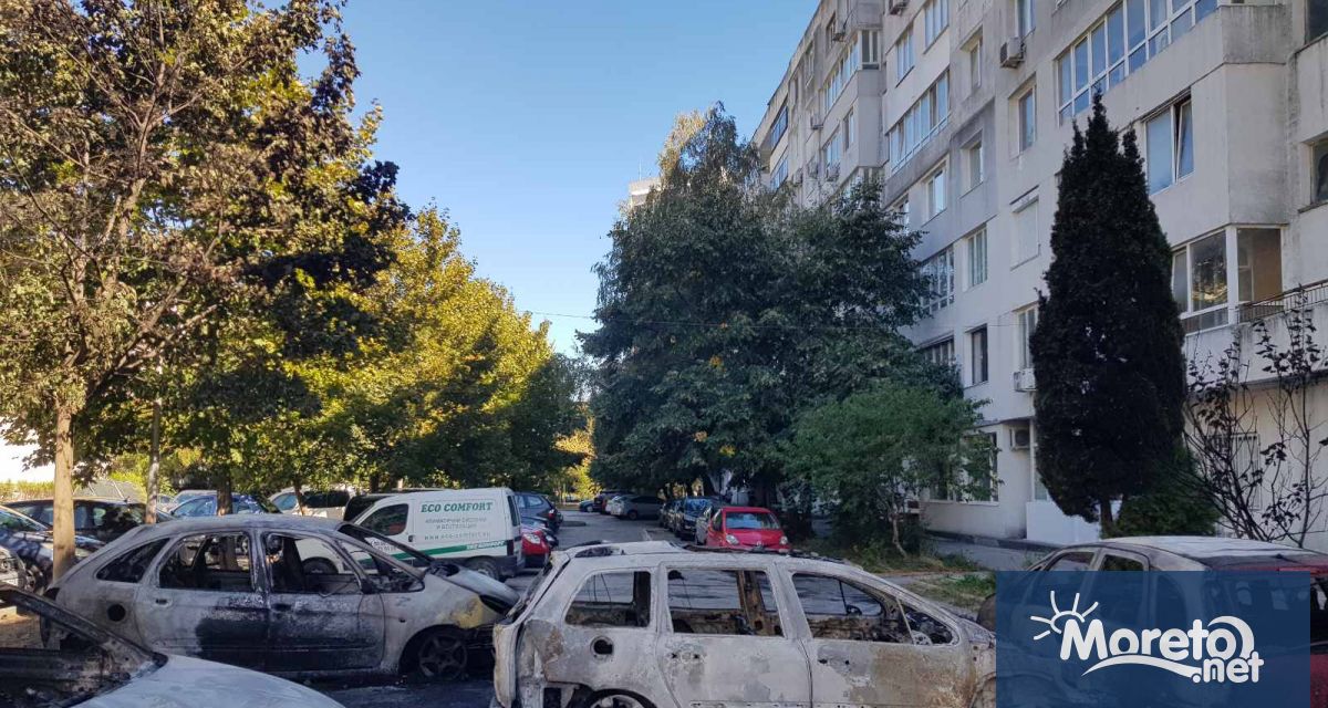 Пет коли изгоряха при пожар на паркинг пред блок 67