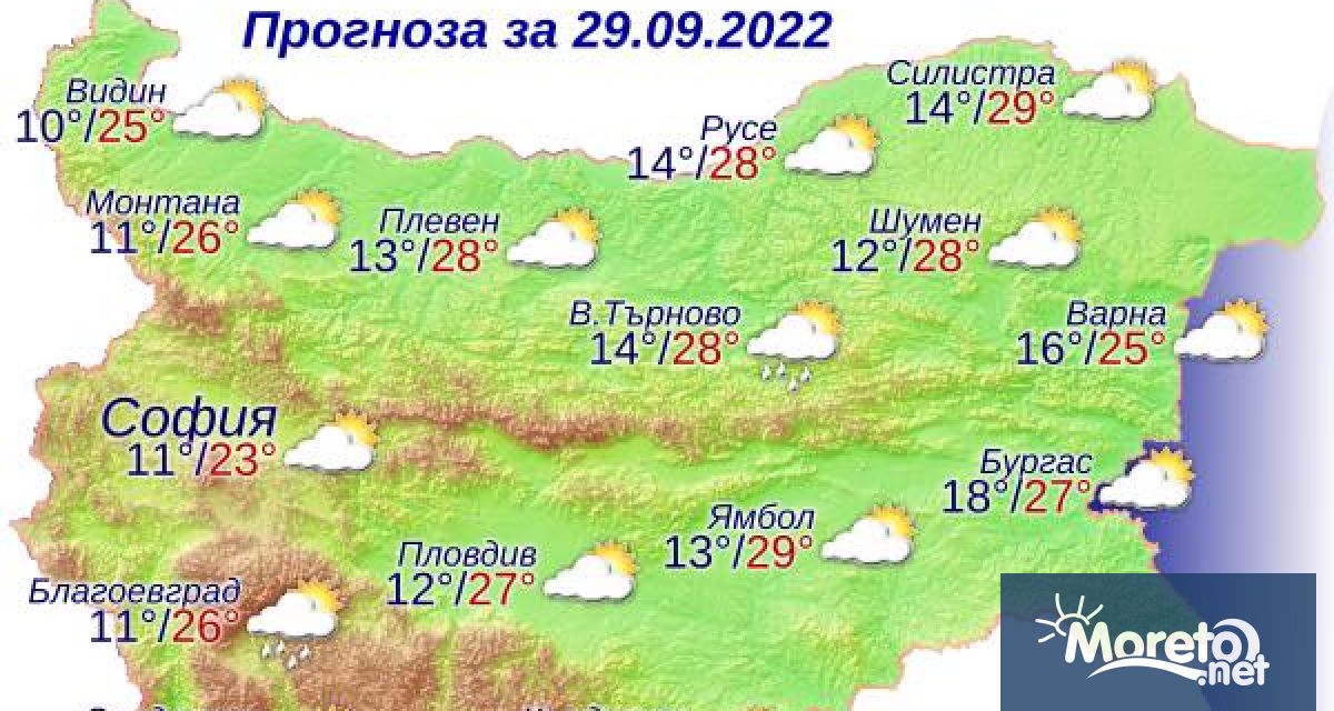 Утре над Черноморието ще има променлива облачност Ще продължи да