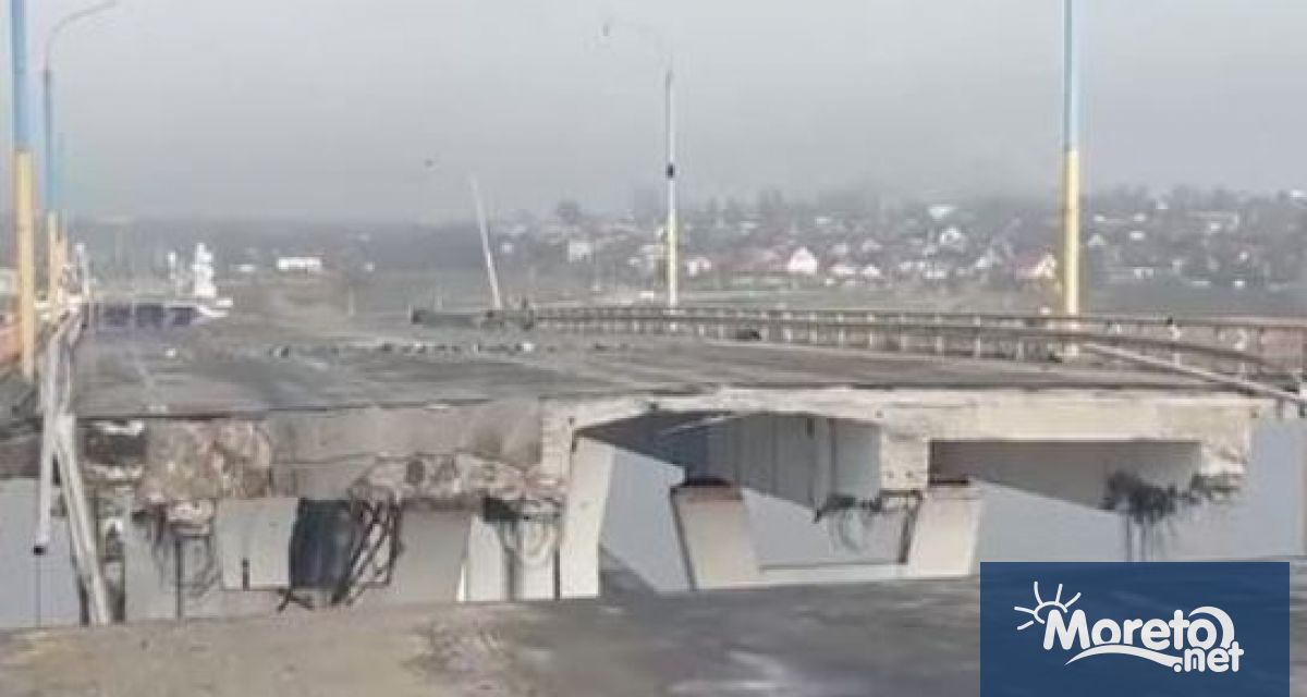 Стратегическият Антоновски мост който свързва Херсон с контролираната от Русия