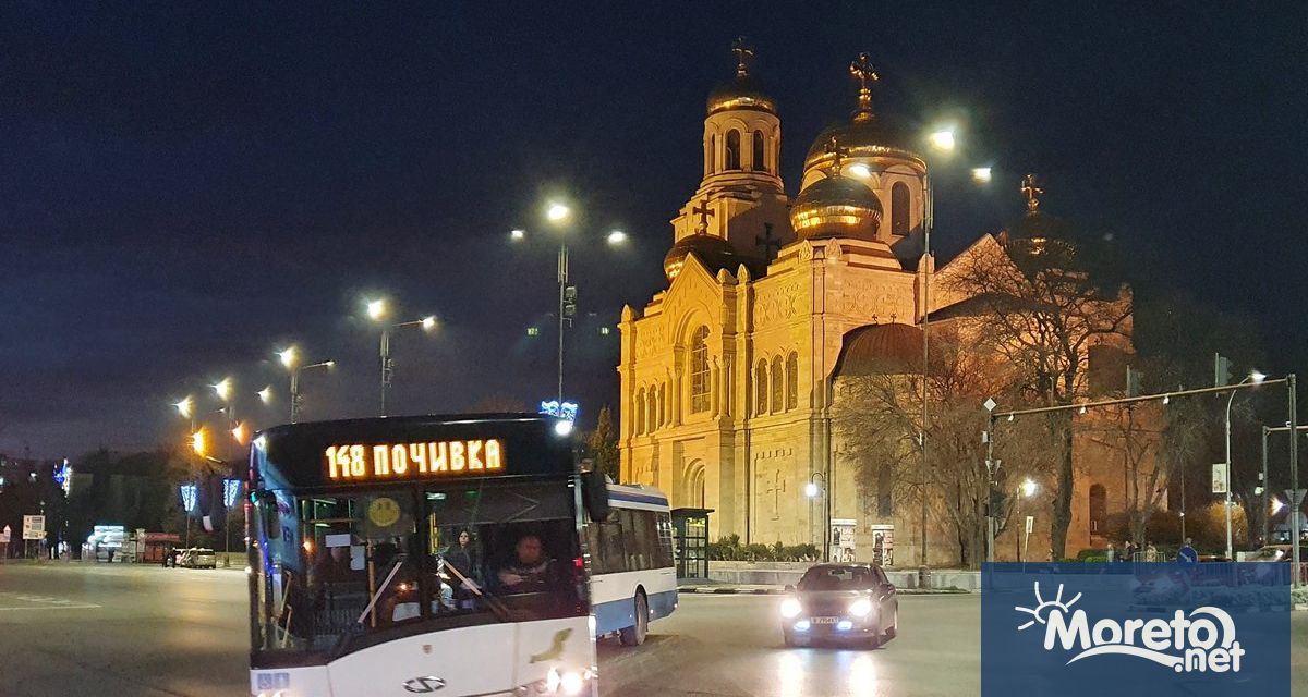 Нощните автобуси на градския транспорт във Варна тръгват от днес