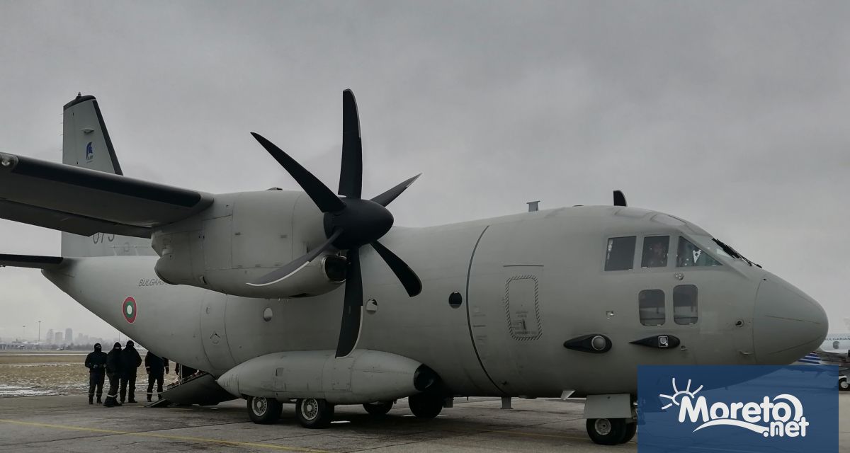 Български военнотранспортен самолет Спартан заминава рано тази сутрин за Турция