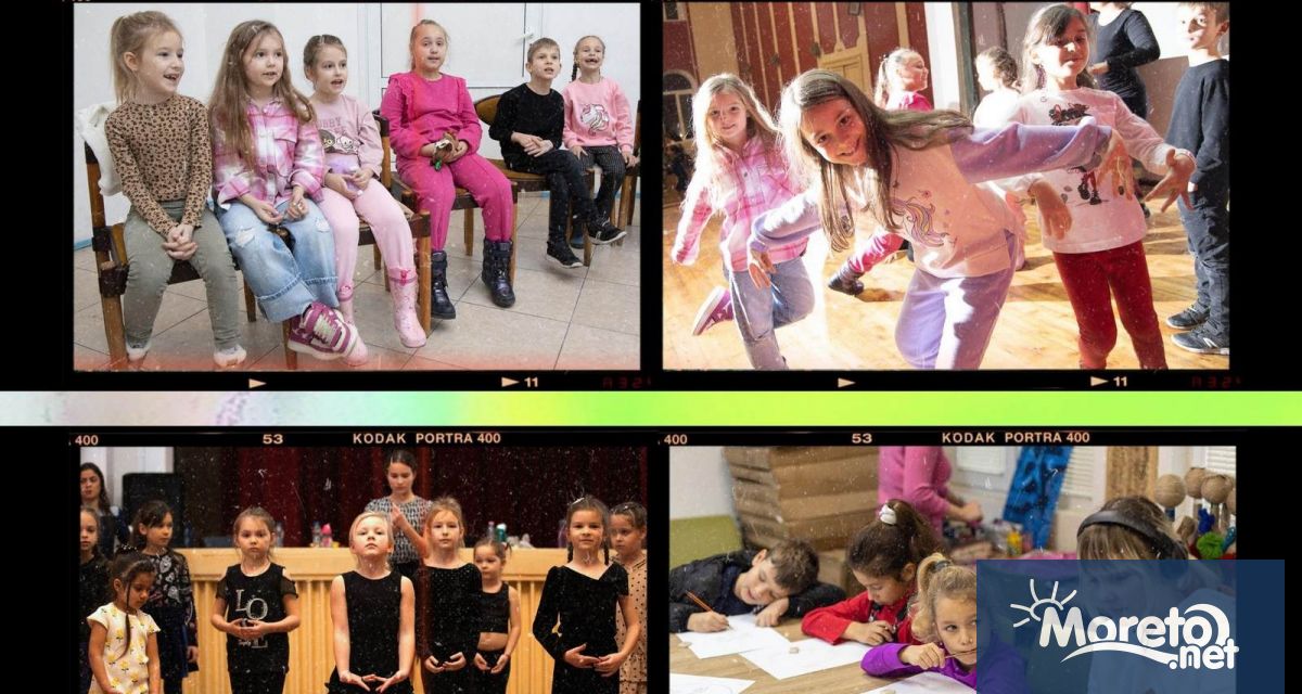 Изложба с 24 голямоформатни фотографии, показваща украински деца бежанци по