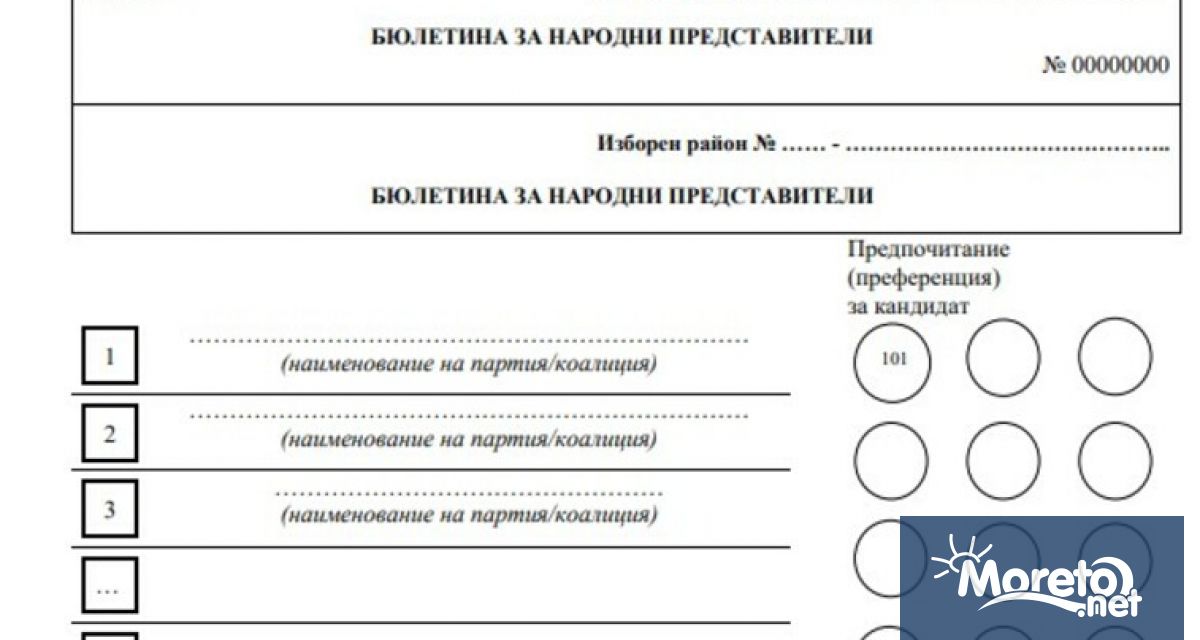 Централната избирателна комисия ЦИК публикува на сайта си образците на