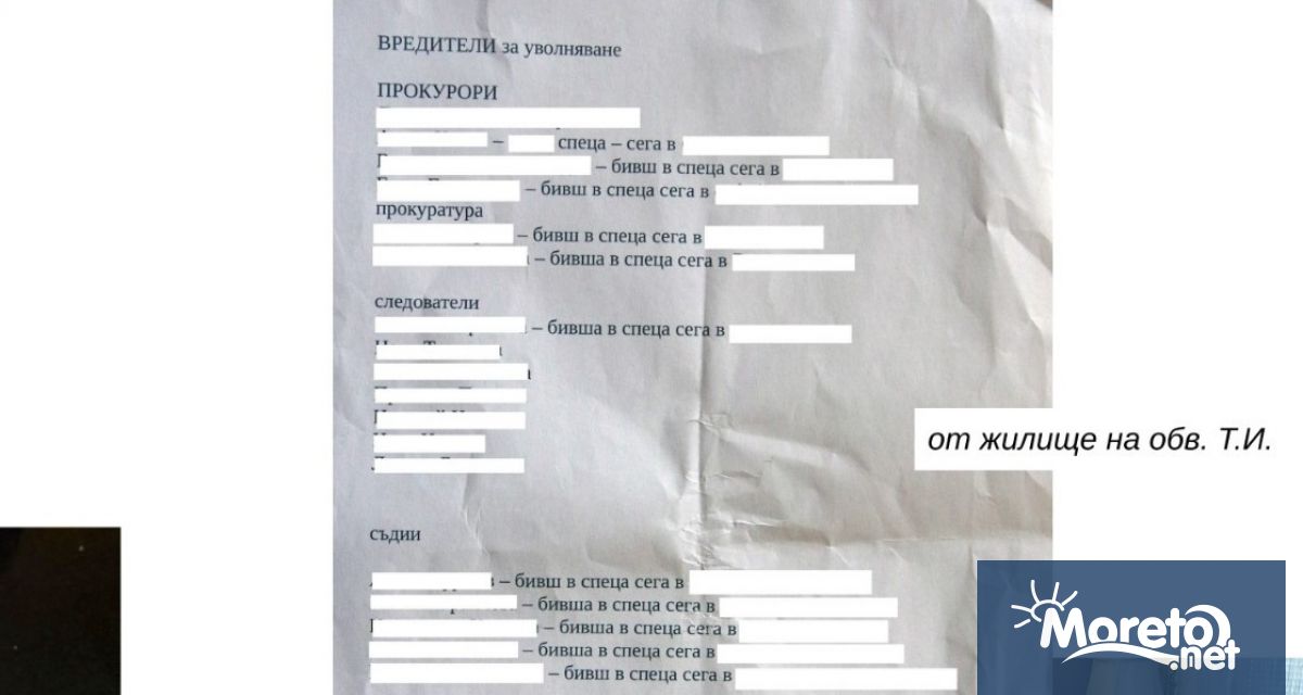 В Софийска градска прокуратура е постъпил секретен доклад от службите