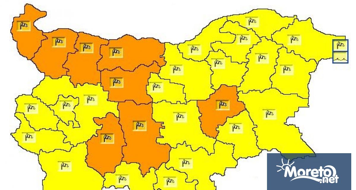 Жълт код за силен вятър е в сила за 28