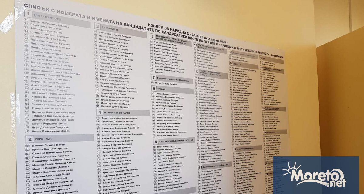 Изборният процес във всички секции на територията на област Варна