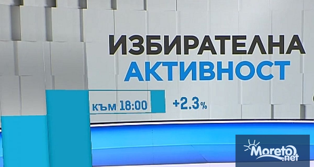 Избирателната активност на предсрочния парламентарен вот към 18 ч е