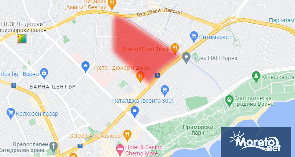 Голям район в централната част на Варна е без вода
