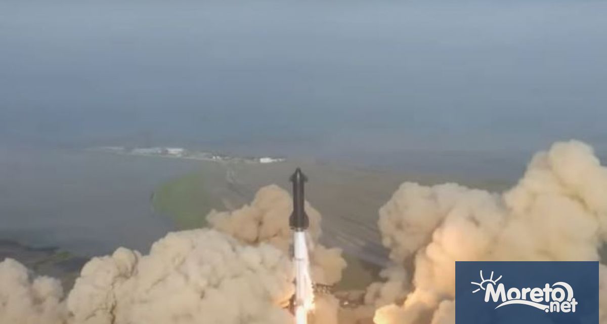 Свръхтежката ракета с космическия кораб Starship Старшип на компанията SpaceX