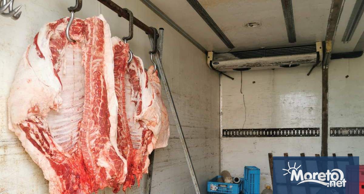 Нелегален склад за месо са разкрили днес при съвместна акция