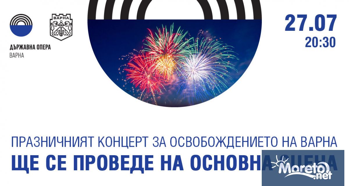 Поради нестабилното време се променя мястото на днешния Празничен концерт