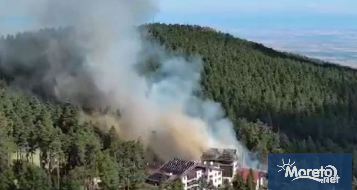 Пожар в разположения на 18 км от Пловдив екохотел Здравец,
