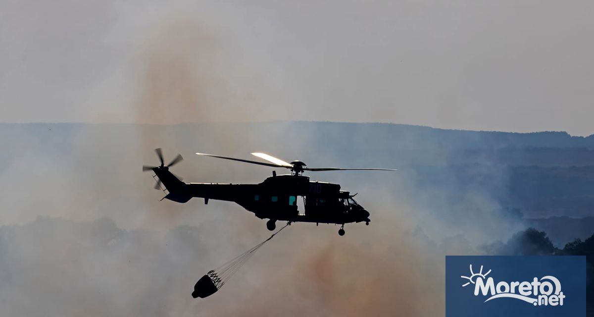 Два хеликоптера AS 532 AL Cougar и Ми 17 с екипажи