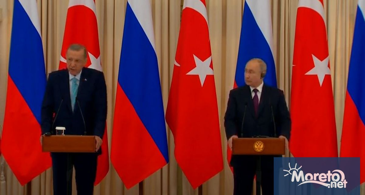 Турският президент Реджеп Тайип Ердоган заяви че руският президент Владимир