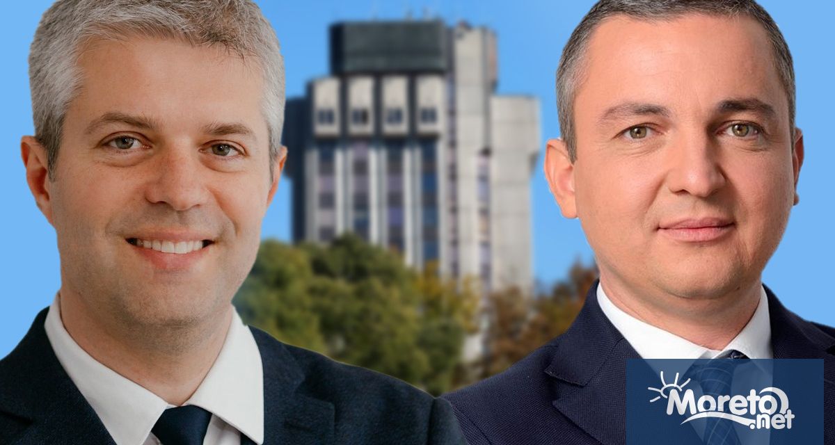 Настоящият кмет Иван Портних и представителят на коалиция Продължаваме промяната