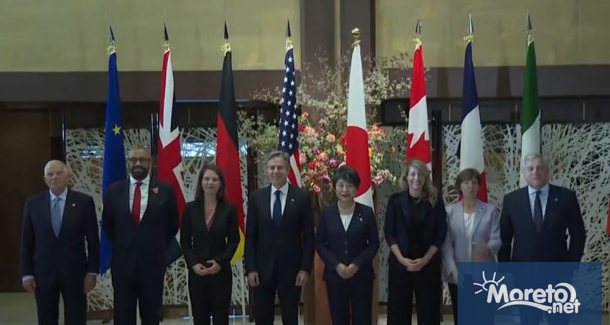 Външните министри от Г 7 изразиха твърда подкрепа за Украйна срещу