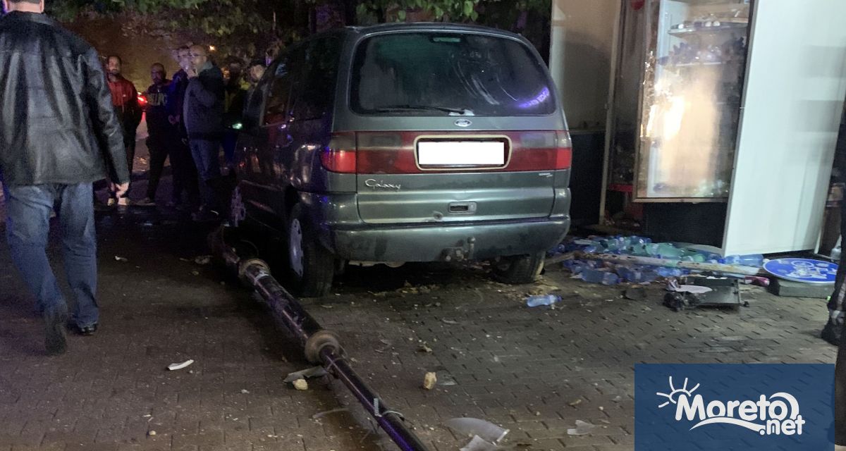 41 годишен шофьор се вряза с автомобила си във вендинг машина