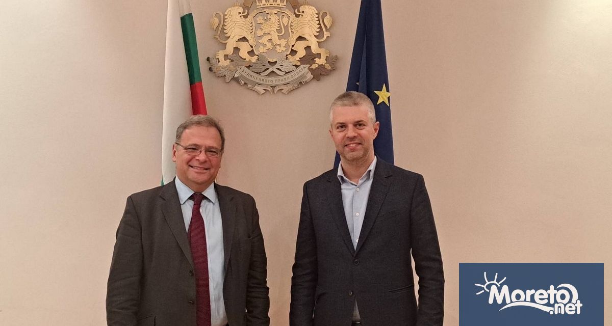 Благомир Коцев и министърът на околната среда и водите Юлиян