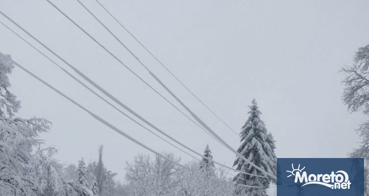 Силният снеговалеж прекъсна електрозахранването в някои части от страната. Обстановката