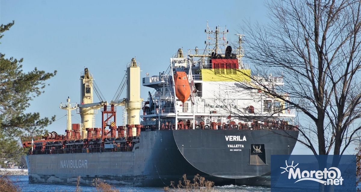 При претърсване на българския товарен кораб Верила на пристанище Шанън