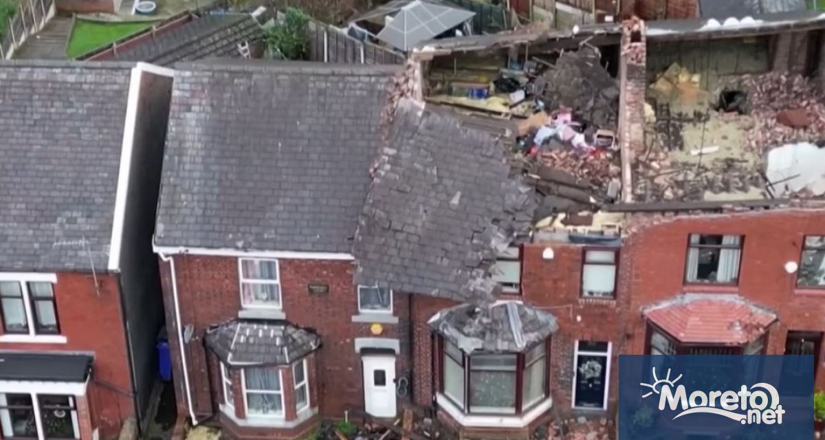 Бурята Герит която връхлетя Великобритания със силни ветрове обилен сняг