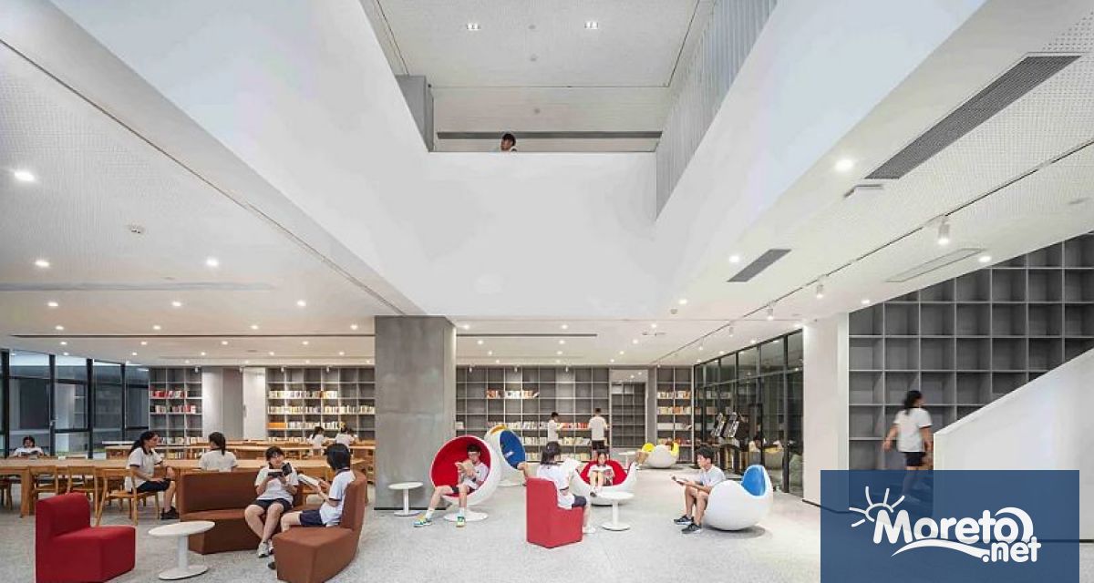 Китайско училище интернат предназначено да позволи на учениците да се отпуснат