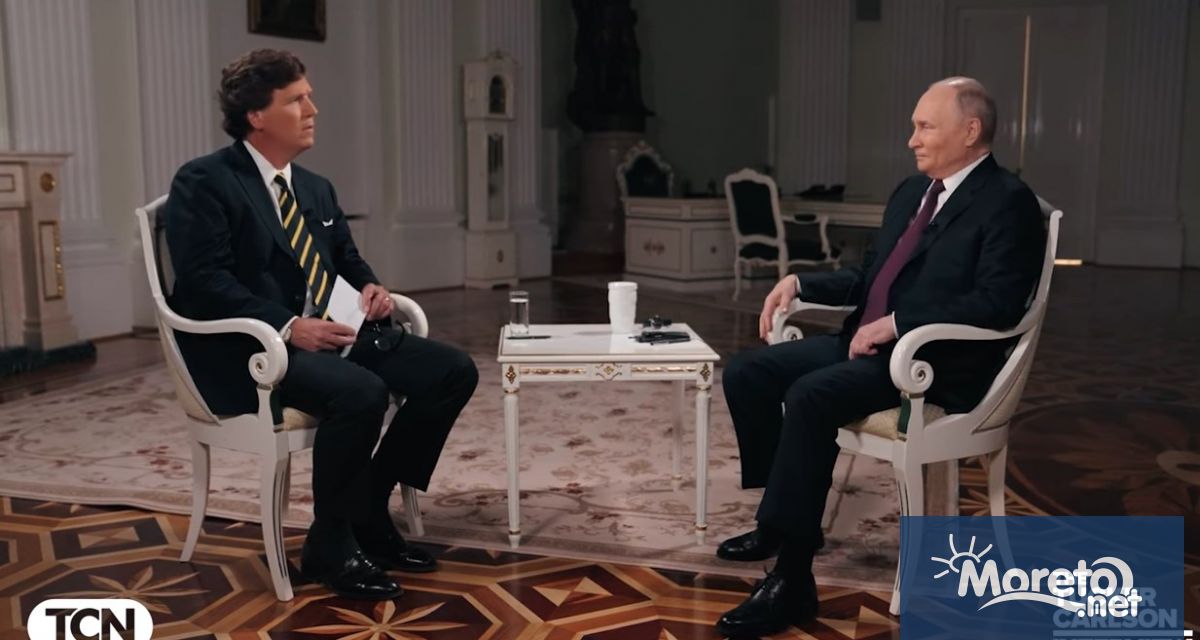 Руският президент Владимир Путин заяви в интервю пред американския журналист