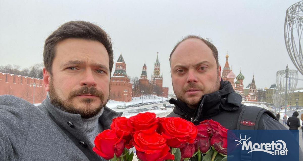 Руският опозиционер Иля Яшин който излежава 8 годишна присъда за невярна