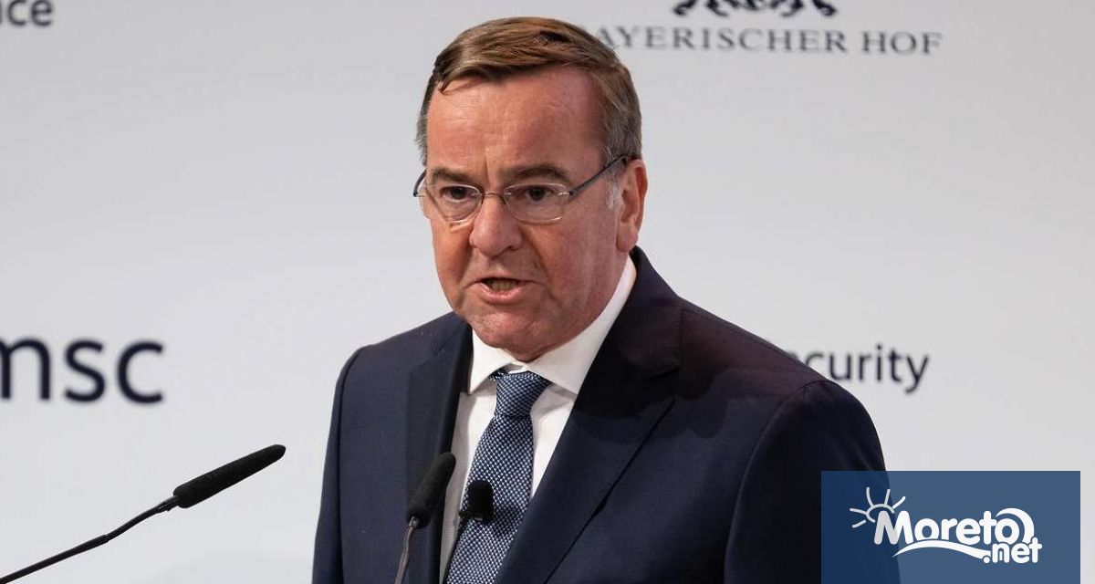 Министърът на отбраната на Германия Борис Писториус заяви че един