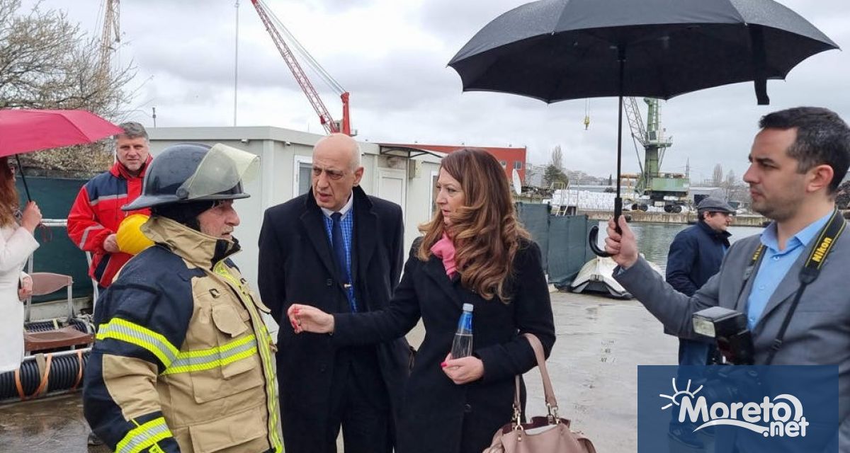 Съвременно оборудване за практическа подготовка на морските лица за гасене