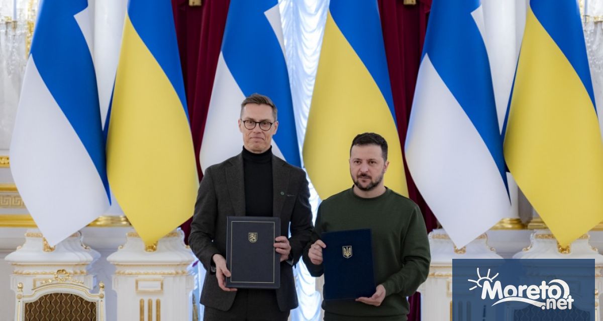 Президентът на Украйна Володимир Зеленски и президентът на Финландия Александър