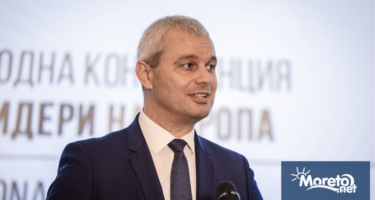 Председателят на Възраждане - Костадин Костадинов коментира в социалната мрежа