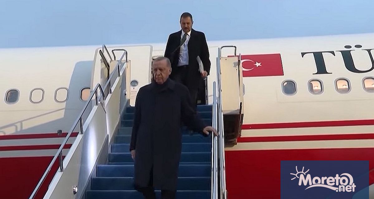 Турският президент Реджеп Тайип Ердоган пристигна в понеделник в съседен