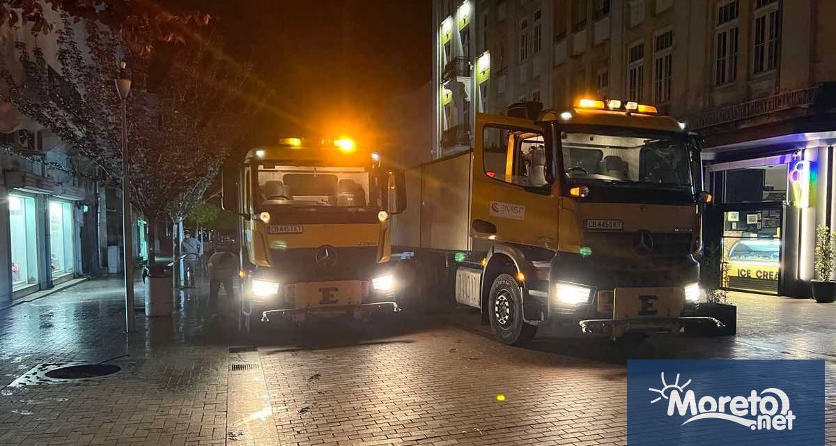 От месец май центърът на Варна ще се мие два