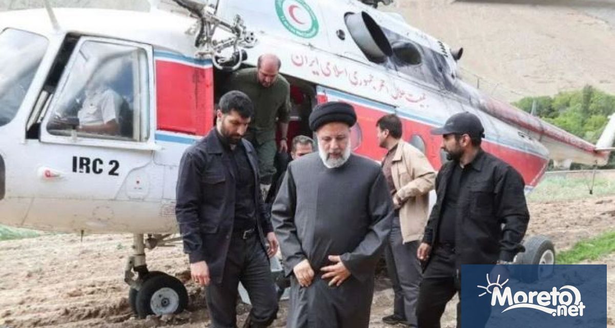 Един от хеликоптерите в конвоя превозващ иранския президент Ебрахим Раиси