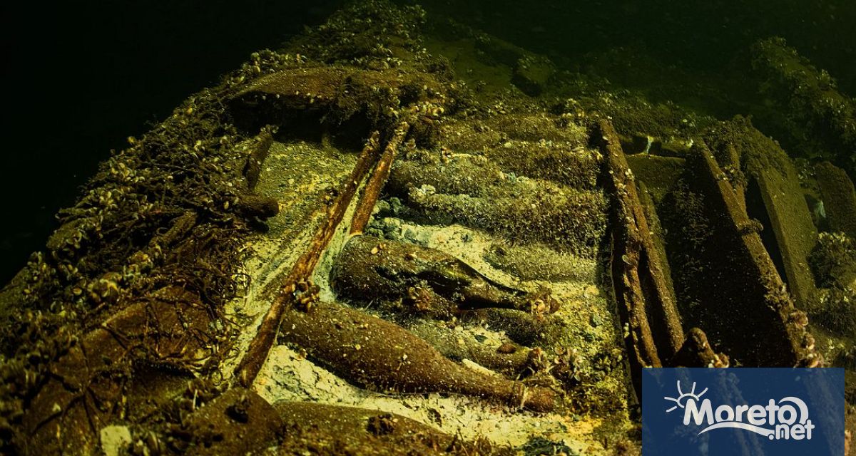 Потънал кораб от 19 ти век пълен с каси с неотворено