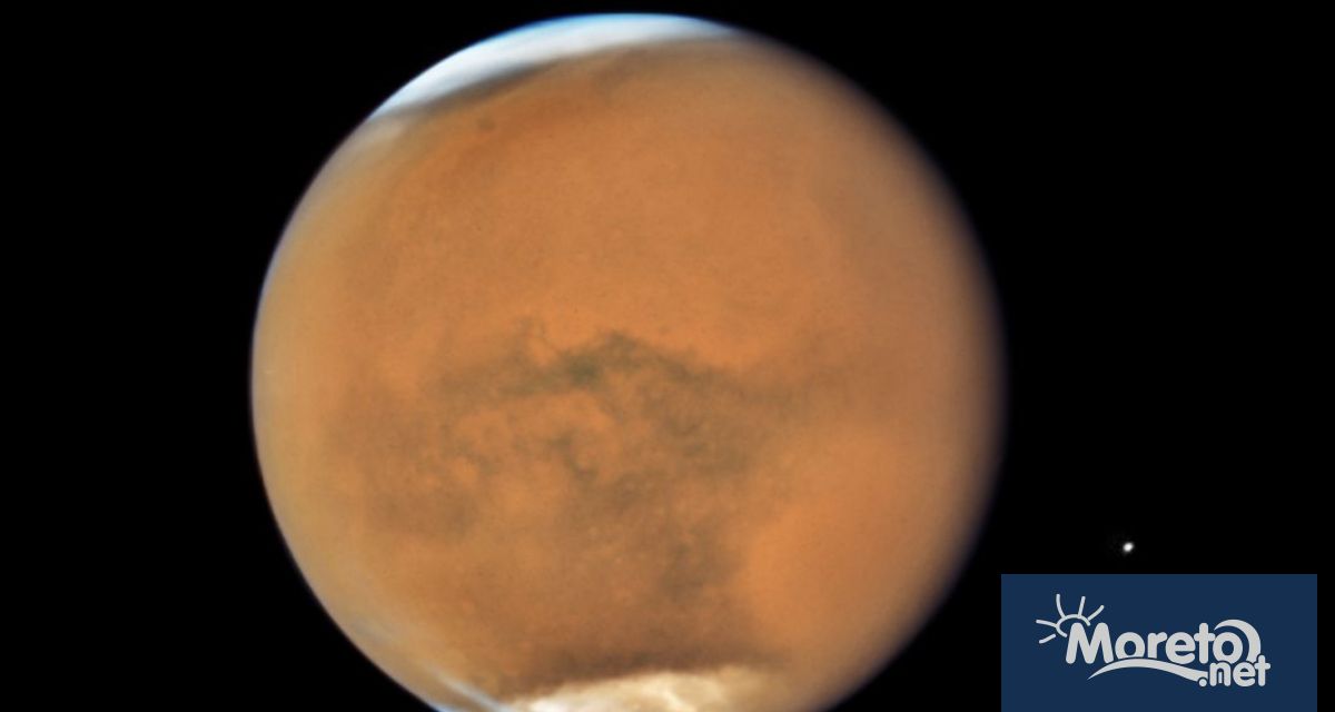 Снимка на НАСА от 2018 г на Марс по време