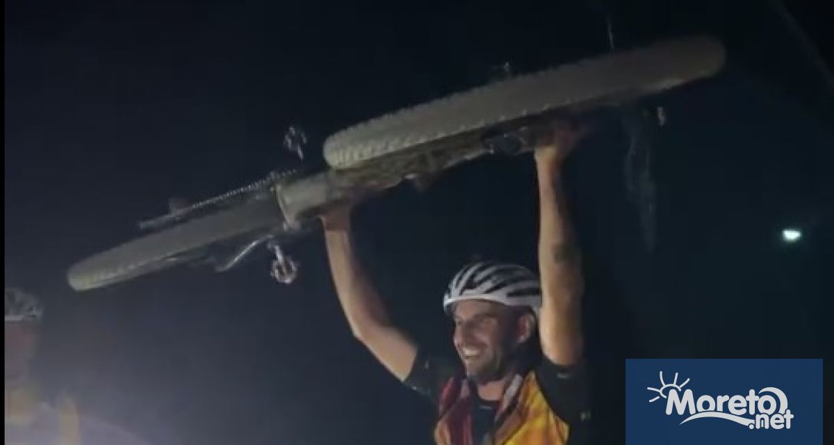 Петър Матов постави нов рекорд за най бързо преминаване с велосипед