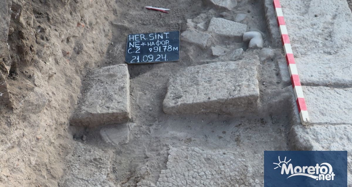 Започна разкриването на сграда с подова мозайка в Хераклея Синтика