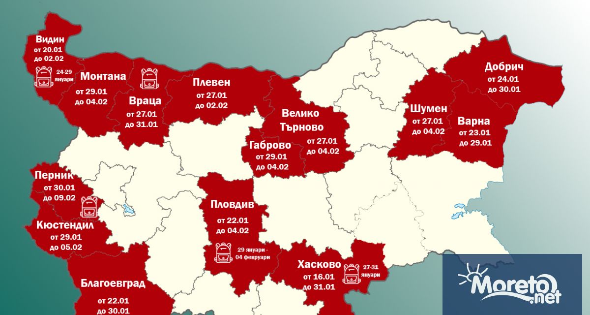 Перник обявява грипна епидемия считано от 30 януари до 5