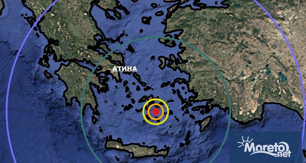 Поредицата от земетресения в района на остров Санторини, Гърция, продължава.