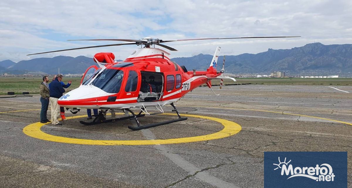 Третият български хеликоптер за оказване на спешна медицинска помощ по