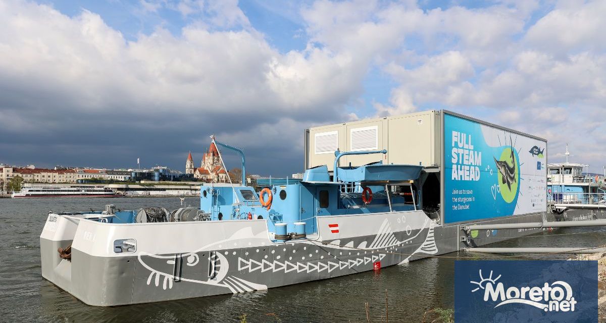 Първата в Европа плаваща станция за отглеждане на есетрови риби