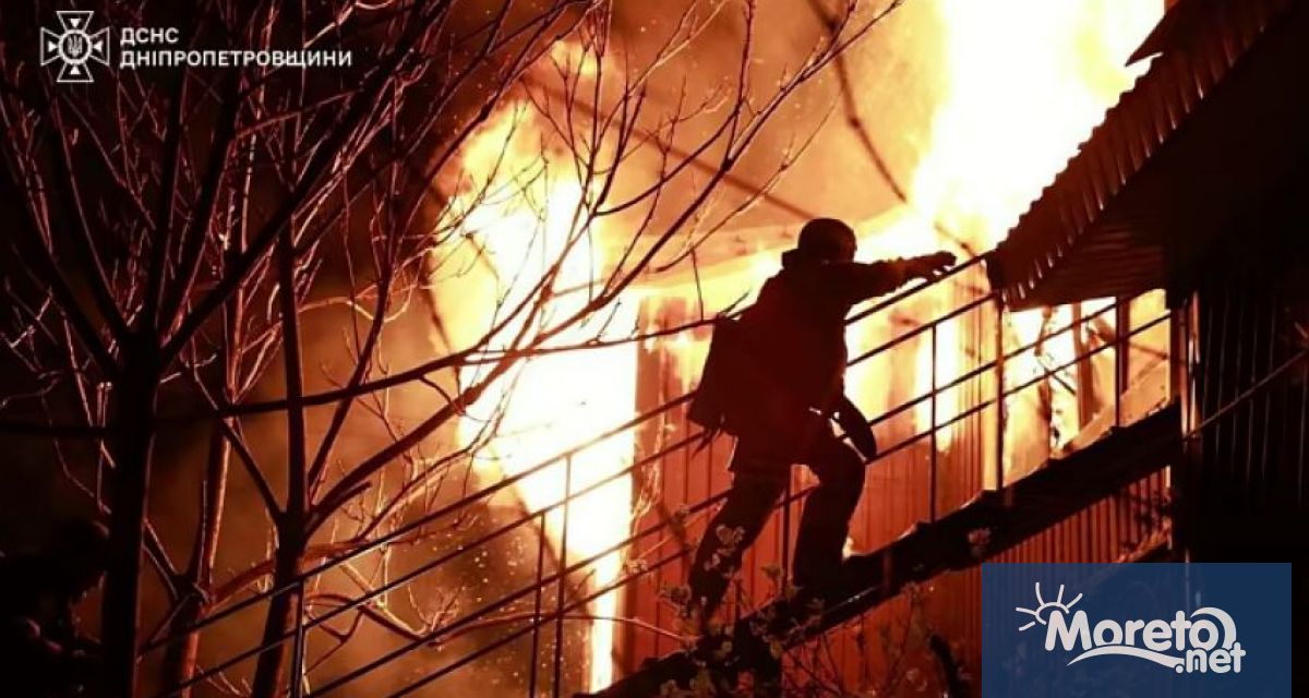 При руска атака с дронове срещу украинския град Днепър в