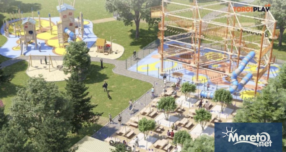 Впечатляващ нов въжен атракцион с височина от 13 метра и