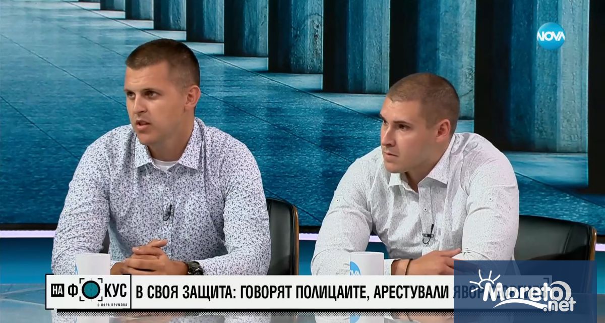 Полицаите Светлозар Димитров и Ивайло Ненов които бяха временно отстранени