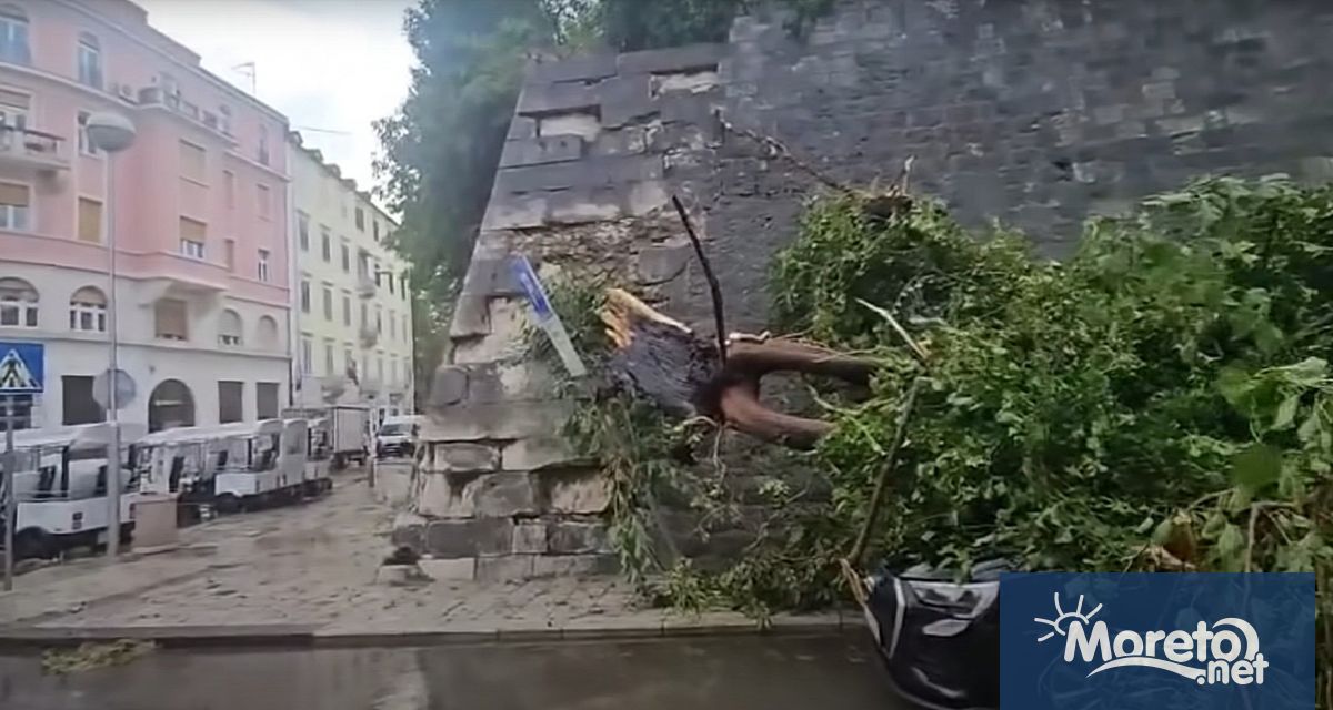 След разрушителната буря която връхлетя хърватския крайбрежен град Сплит миналата
